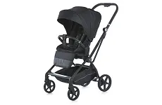 Чистий чорний дитячий візок після хімчистки Луцьк